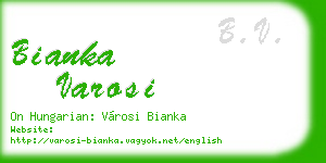 bianka varosi business card